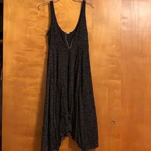 FREE PEOPLE Gray Cheetah Dress